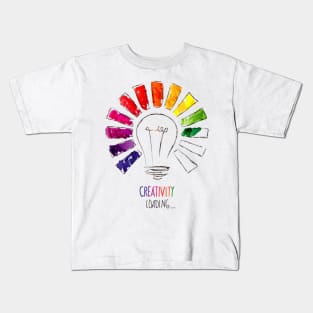 creativity loading Kids T-Shirt